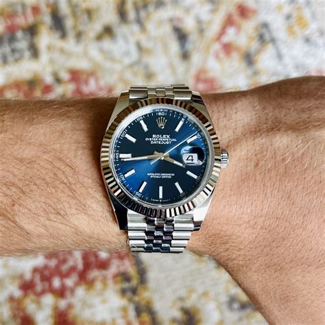 rolex datejust boiler blue|2022 rolex datejust 41mm.